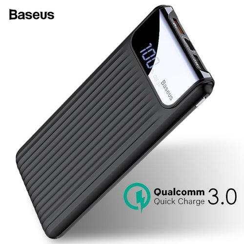 Baseus Quick Charge 3.0 10000mAh Power Bank LCD
